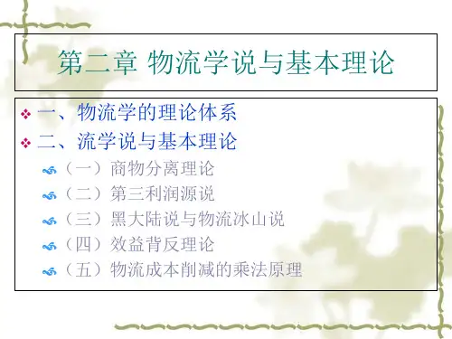 物流学说与基本理论课件