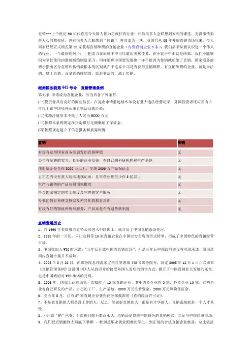 01-直销-中国直销发展史