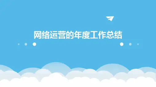 网络运营的年度工作总结PPT