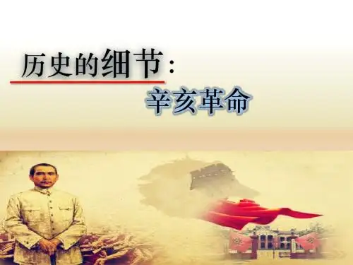 人教版高中历史必修1第4单元第13课《辛亥革命》课件(共30张PPT)