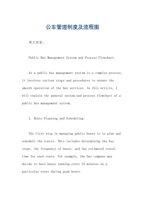 公车管理制度及流程图