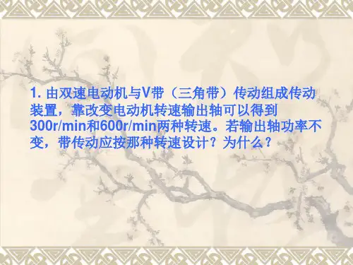 带传动和链传动例题