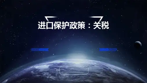 进口保护政策：关税