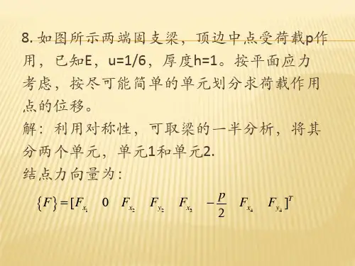 有限元课后习题课件