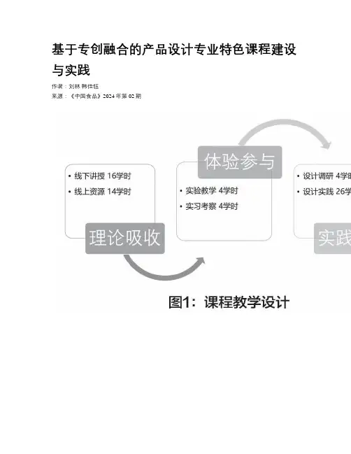 基于专创融合的产品设计专业特色课程建设与实践
