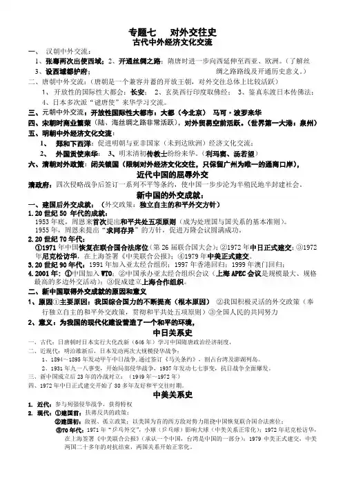 中国对外交往史