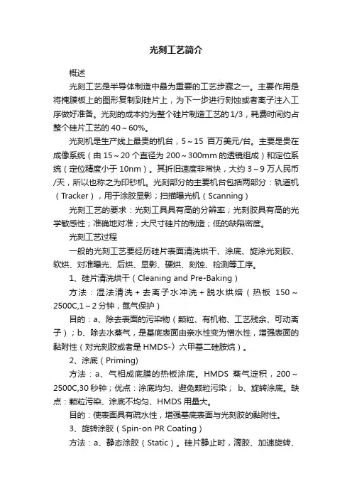 光刻工艺简介