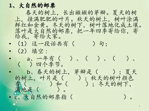 一年级阅读理解PPT课件
