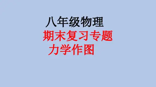 人教版八年级下册总复习力学作图专题