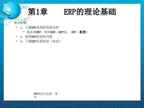 《ERP的理论基础》PPT课件