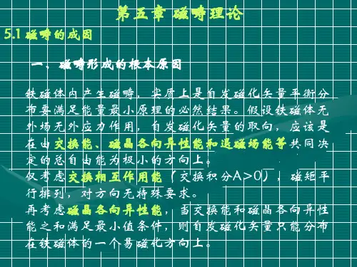 第8章-磁畴结构的各种因素