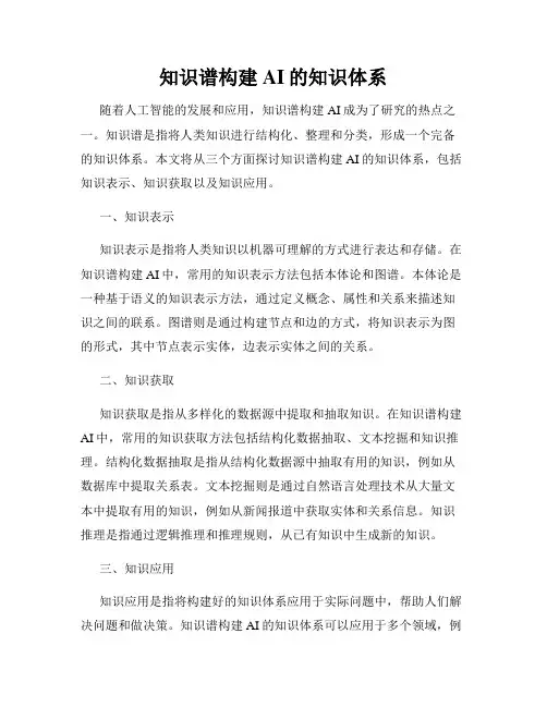 知识谱构建AI的知识体系