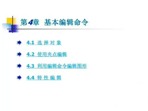 第4章 基本编辑命令
