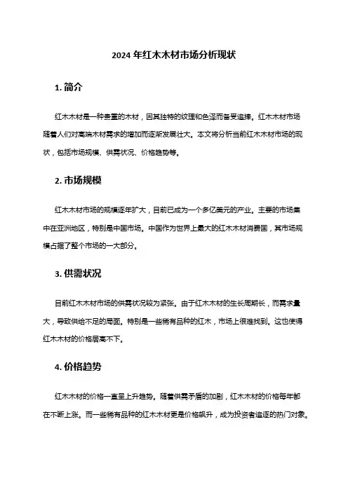 2024年红木木材市场分析现状