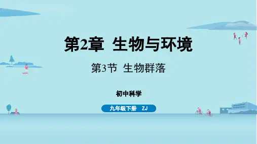 第2章生物与环境第3节生物群落-2024-2025学年初中科学九年级下册(浙教版)上课课件