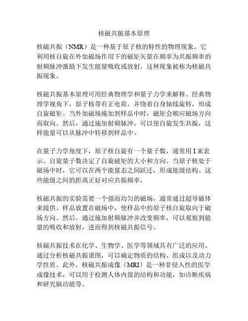 核磁共振基本原理