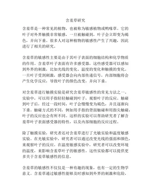 含羞草研究