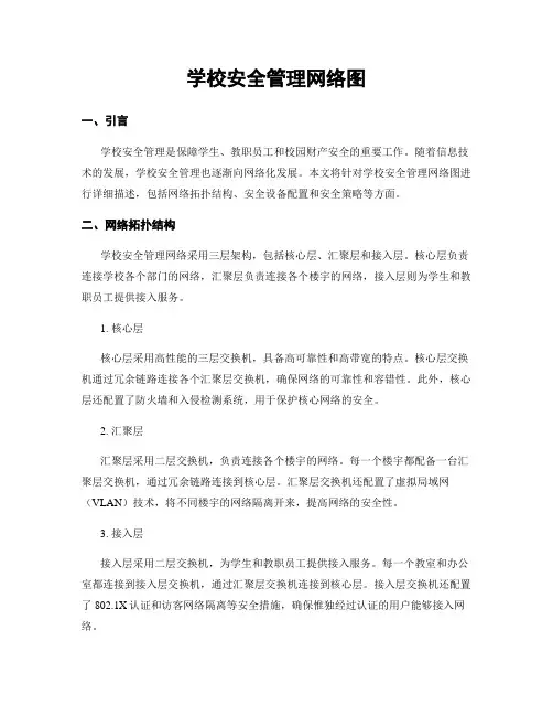 学校安全管理网络图