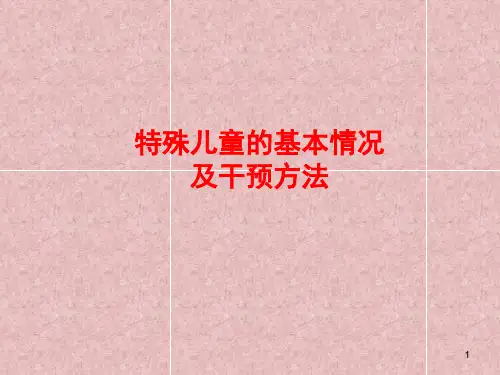 智力低下与孤独症儿童的心理行为治疗演示精品PPT课件