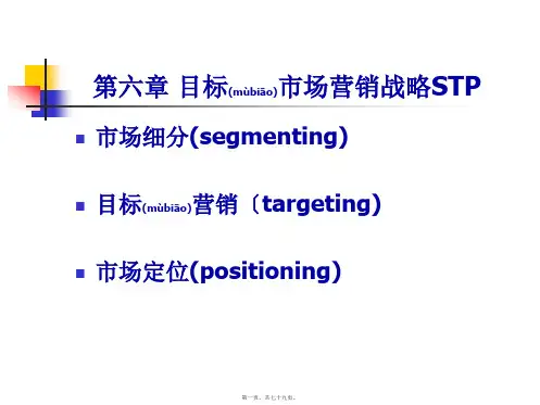 市场营销STP战略(PPT)