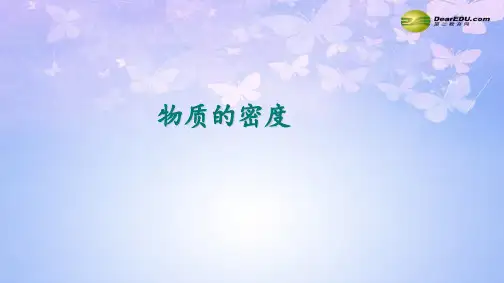 物质的密度及应用课件 苏科版