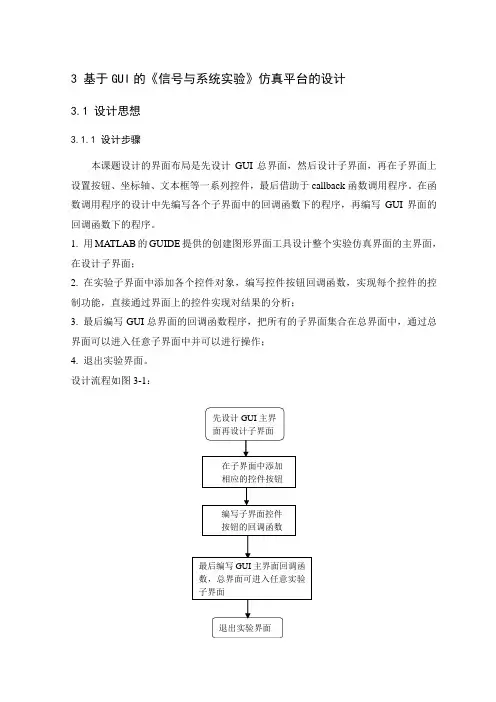 基于GUI的仿真平台的设计