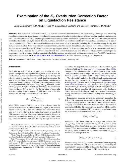 Examination of the Ks Overburden Correction Factor