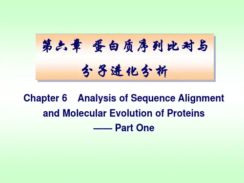 06_蛋白质序列比对与分子进化分析_2014-1