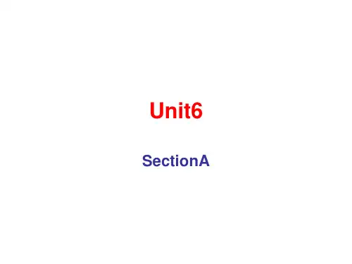 人教九年级英语Unit6全单元知识点讲解