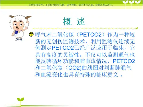 呼末二氧化碳分压监测的意义及应用课件