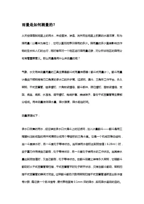 降水量测量原理