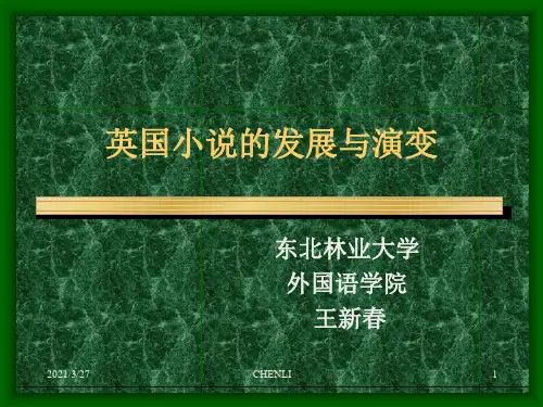 英国小说的发展与演变