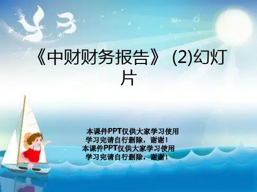《中财财务报告》 (2)幻灯片