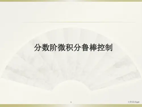 分数阶微积分鲁棒控制ppt课件