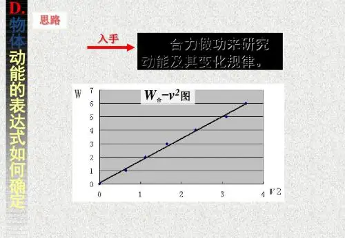 高一物理5.7动能和动能定理.ppt1
