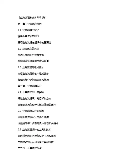 《业务流程教案》课件