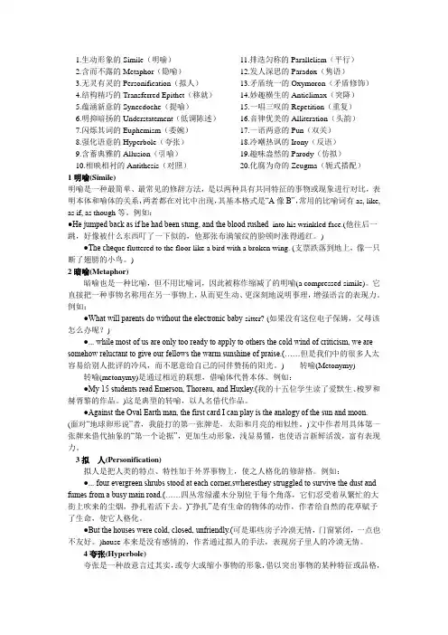 常用英语修辞格