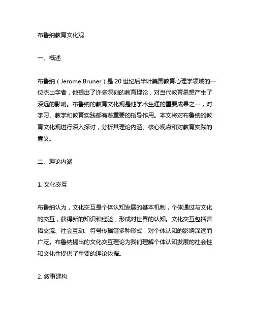 布鲁纳教育文化观 参考文献格式