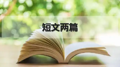 部编版九年级下册语文《短文两篇》PPT教学电子课件