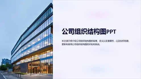 公司组织结构图PPT