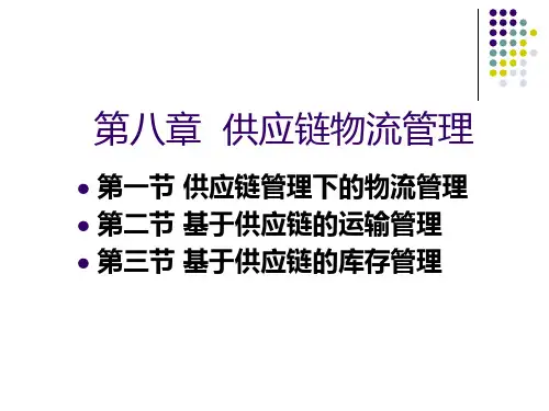 第7章  供应链物流管理