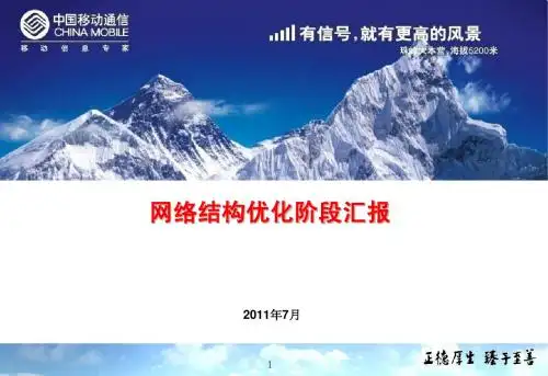 网络结构优阶段汇报