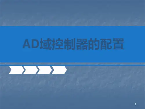 AD域控制器的配置ppt课件