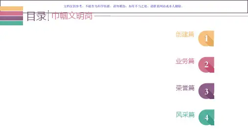 妇幼保健院巾帼文明岗汇报课件