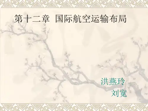 第12章国际航空运输布局资料