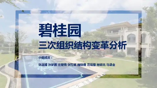 碧桂园案例分析—三次组织分析大变革