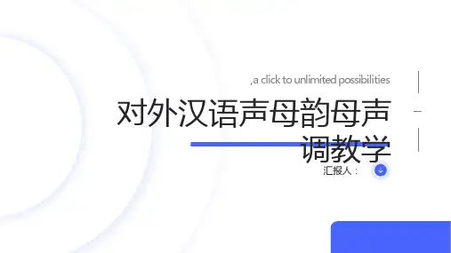 对外汉语声母韵母声调教学