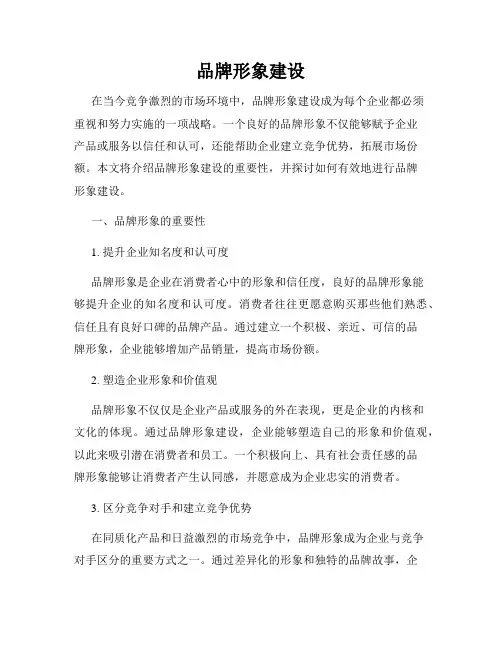 品牌形象建设
