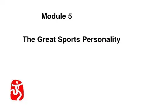 外研版 英语必修5 Module 5 The Great Sports Personality A Life in Sport课件(共18张PPT)