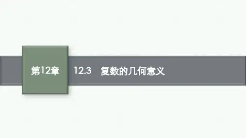 12.3 复数的几何意义